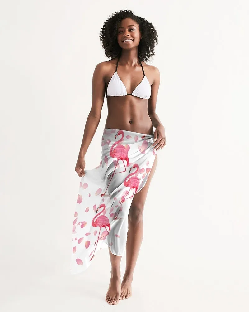 Pink Flamingo Petals Swimsuit Cover-up