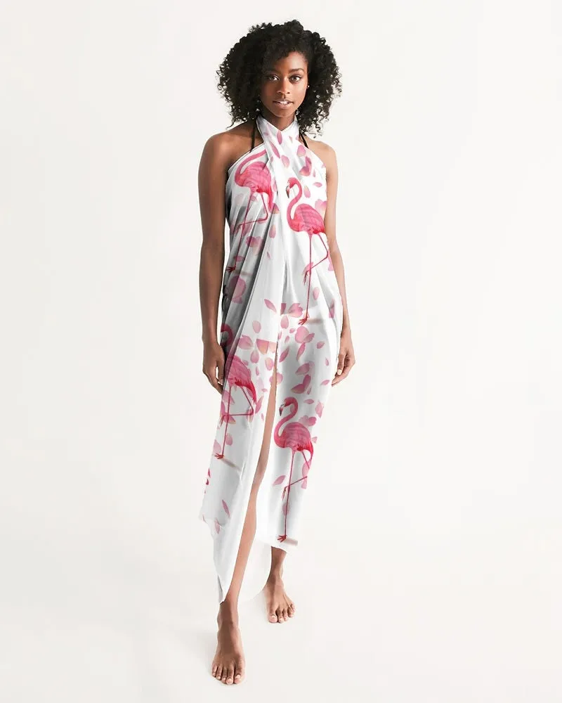 Pink Flamingo Petals Swimsuit Cover-up