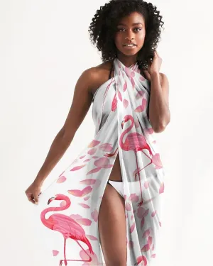 Pink Flamingo Petals Swimsuit Cover-up