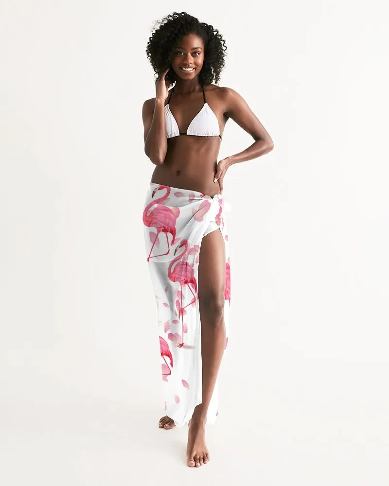 Pink Flamingo Petals Swimsuit Cover-up