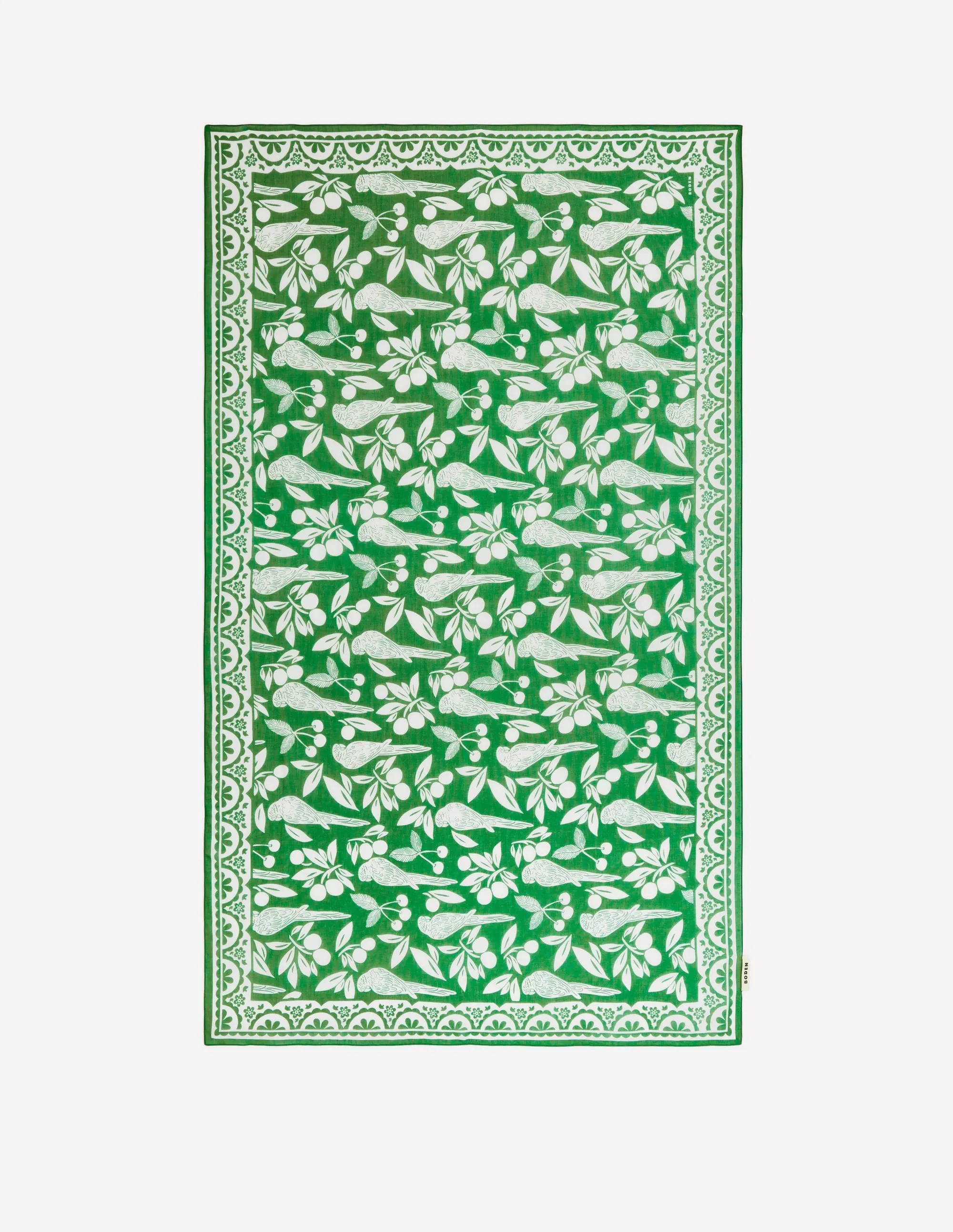 Printed Sarong Scarf-Green Tambourine, Parrot Pop