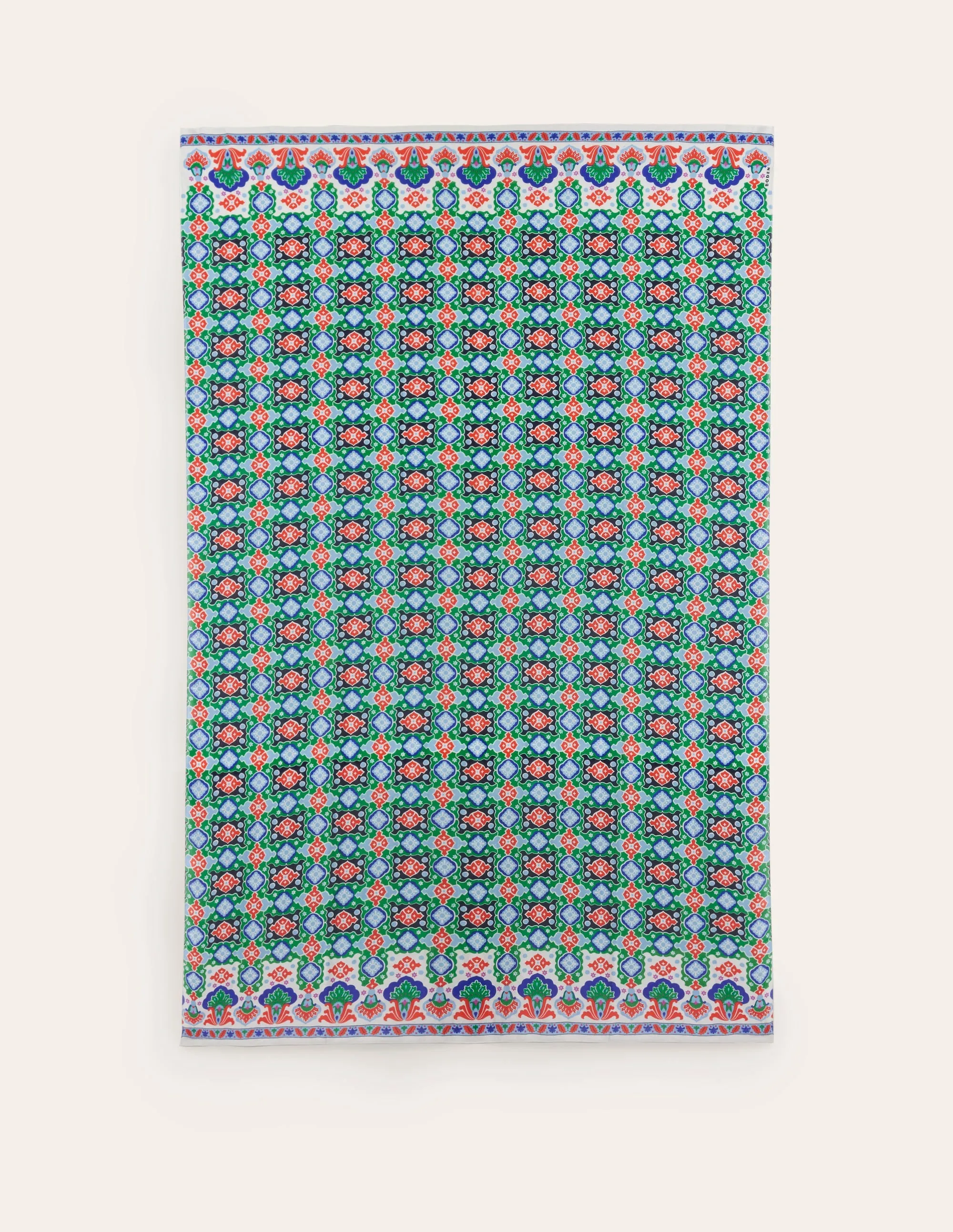 Printed Sarong Scarf-Multi, Coastal Tile