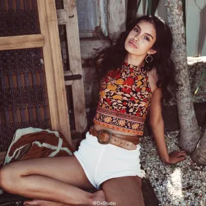 Pure Color High Waist Sexy Slim Shorts