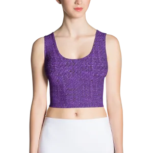 Purple Boucl Crop Top