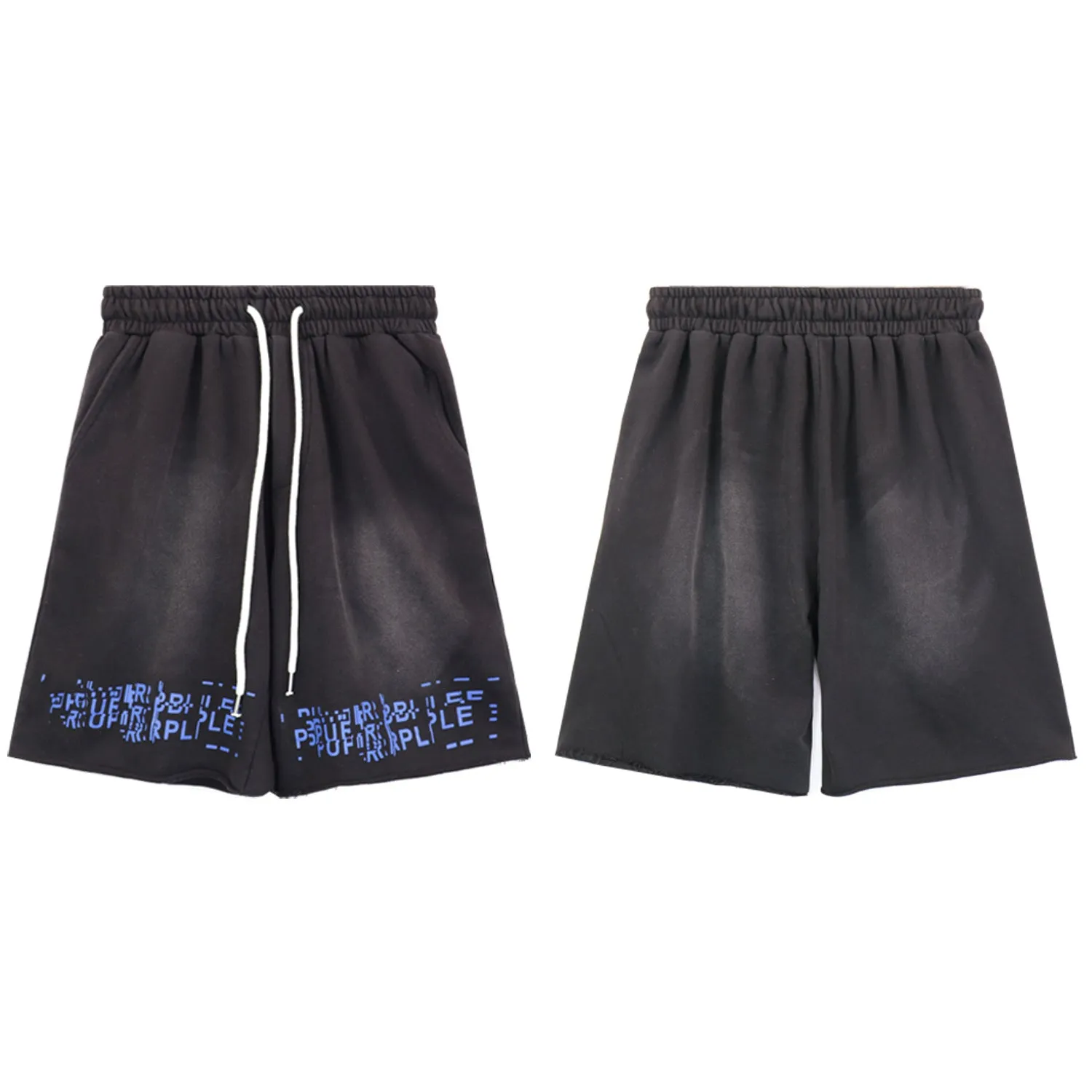 Purple Brand Shorts Letter Print Casual Shorts
