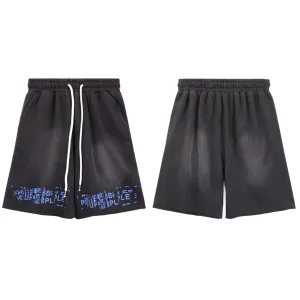 Purple Brand Shorts Letter Print Casual Shorts