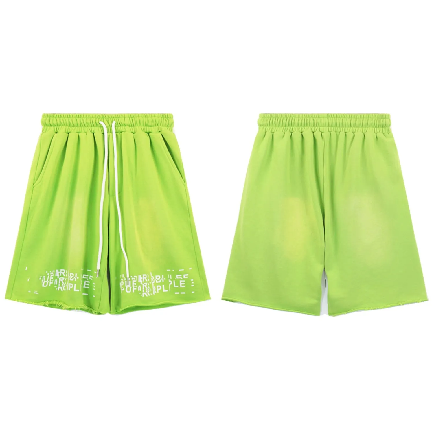 Purple Brand Shorts Letter Print Casual Shorts