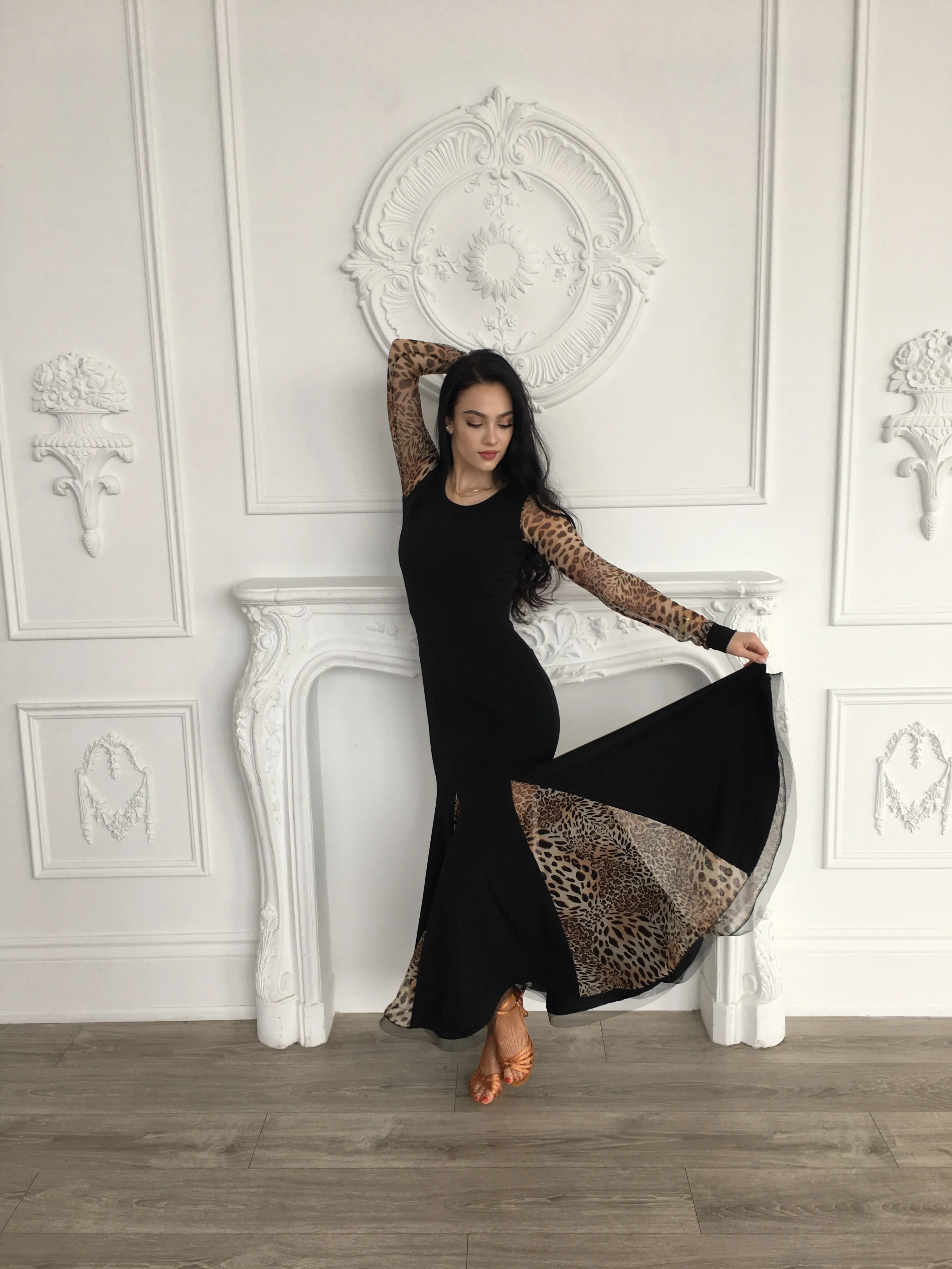 "Charmed & Leopard" Ballroom Dance Dress
