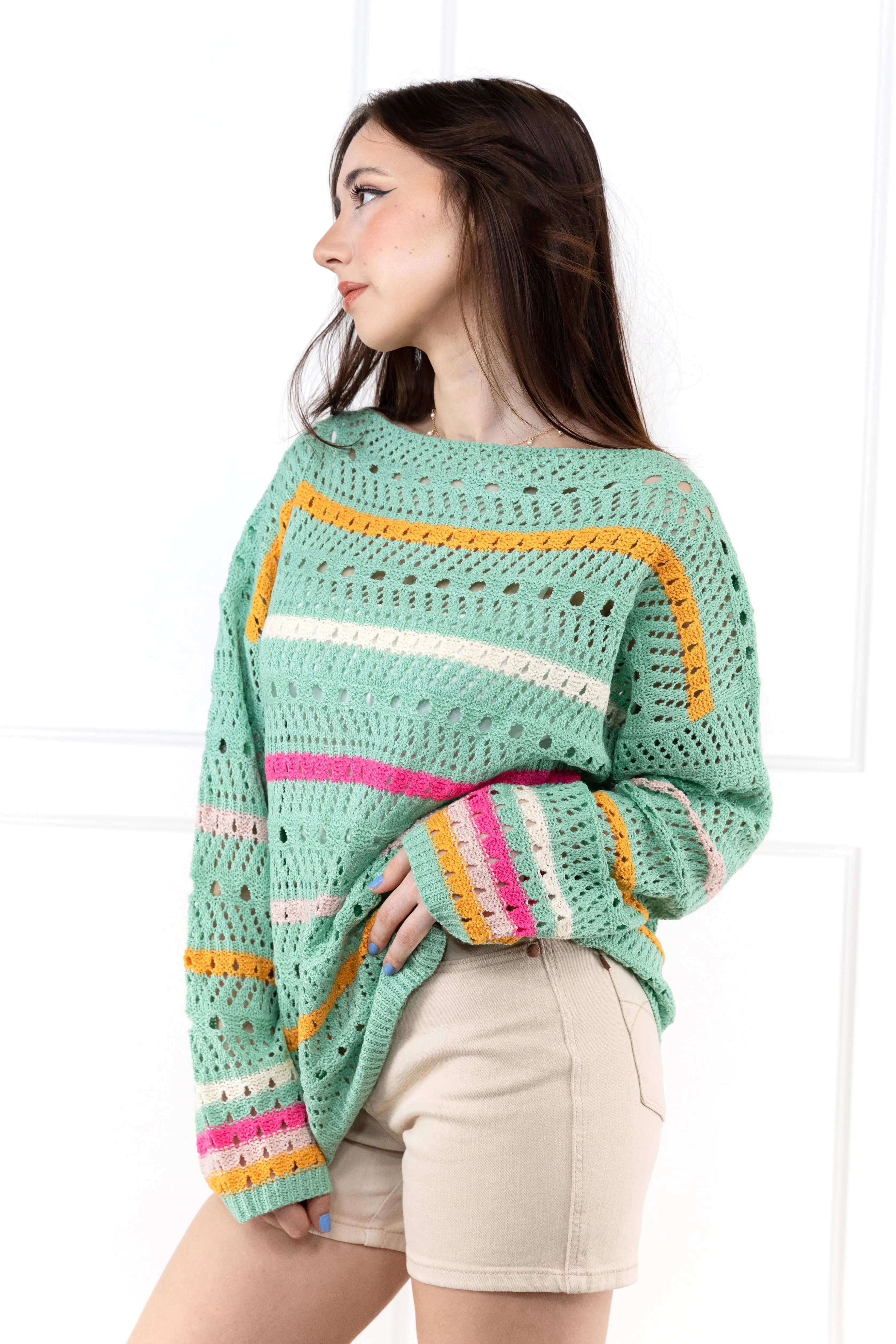 Rainbow Sherbert Sweater * Final Sale*