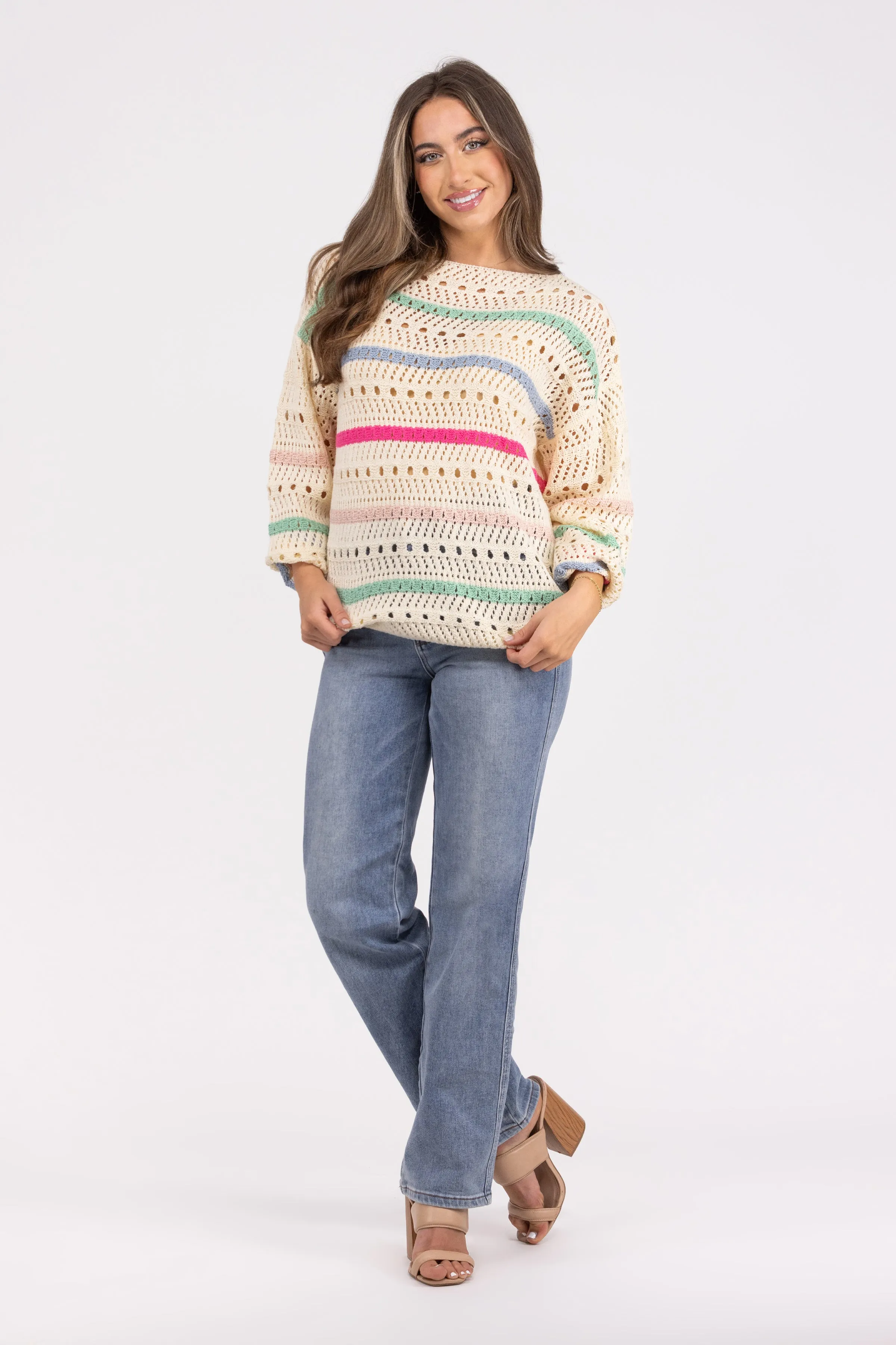 Rainbow Sherbert Sweater * Final Sale*