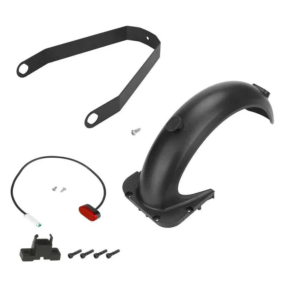 Rear Mudguard Kit Electric Scooter Replacement Accessory with Rear Brake Light Compatible with G30 Max Electric Scooter