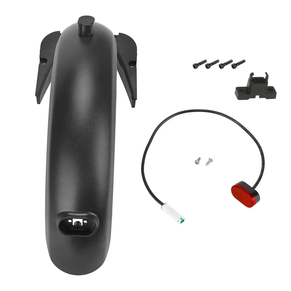 Rear Mudguard Kit Electric Scooter Replacement Accessory with Rear Brake Light Compatible with G30 Max Electric Scooter