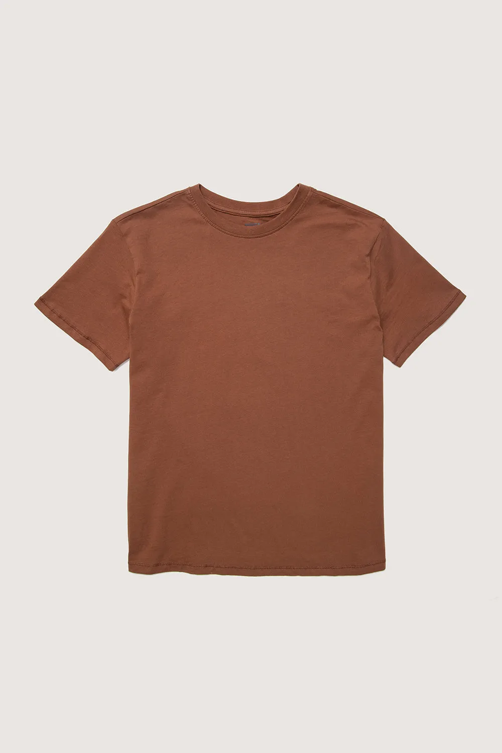 Relaxed Crew Neck T-Shirt (Latte)