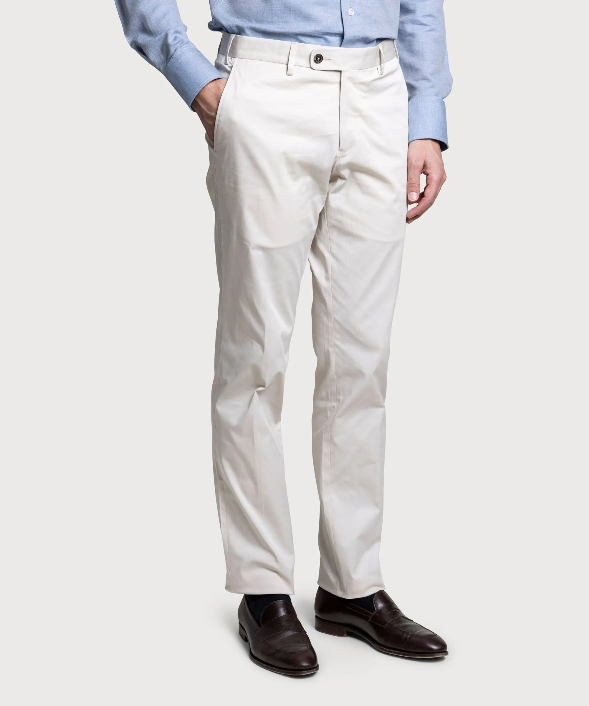 Relaxed Light Cotton Trousers