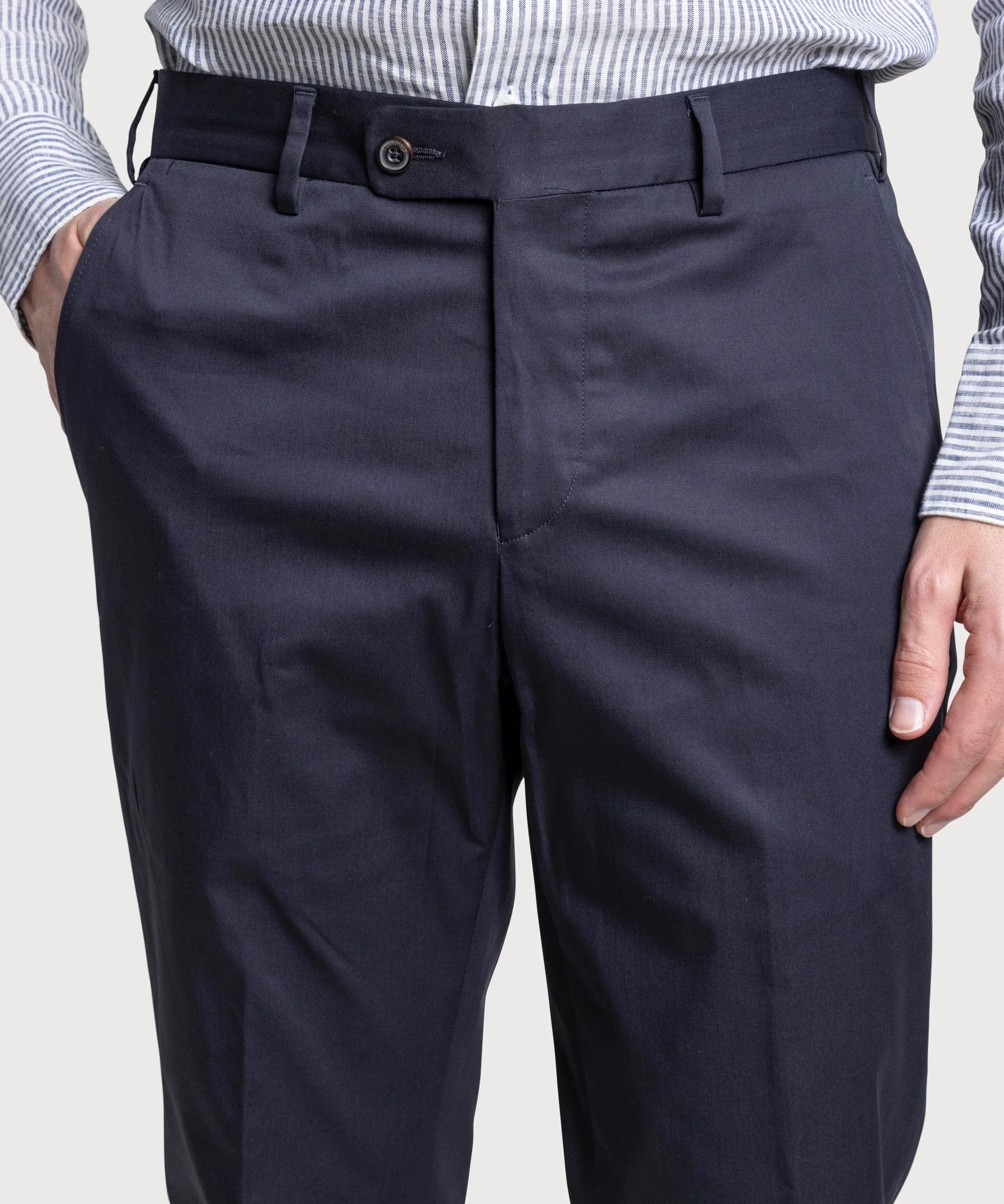 Relaxed Light Cotton Trousers