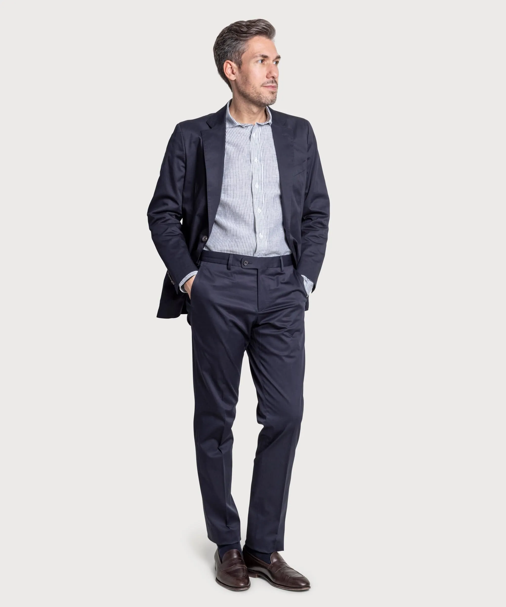 Relaxed Light Cotton Trousers