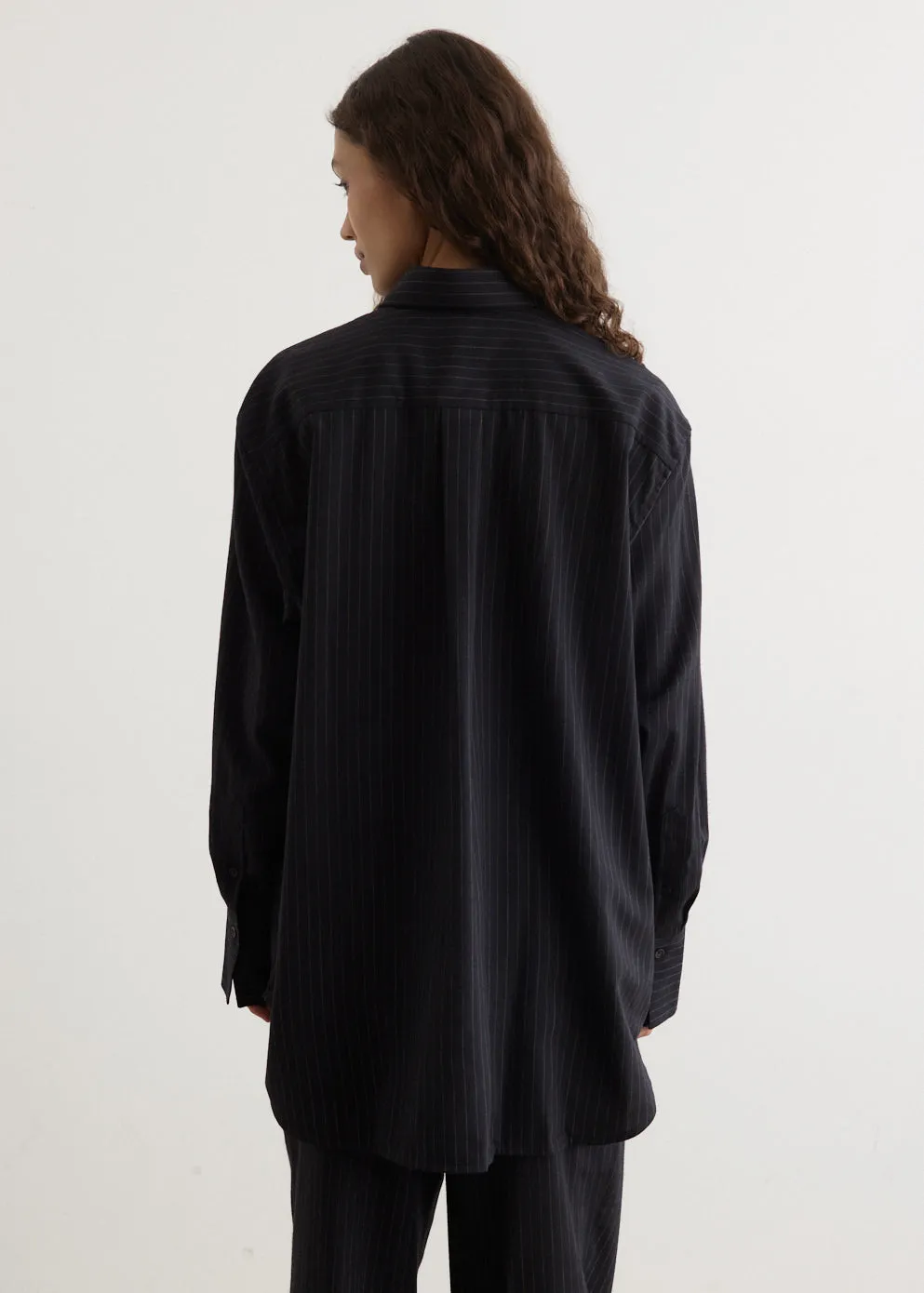 Relaxed Pinstriped Shirt