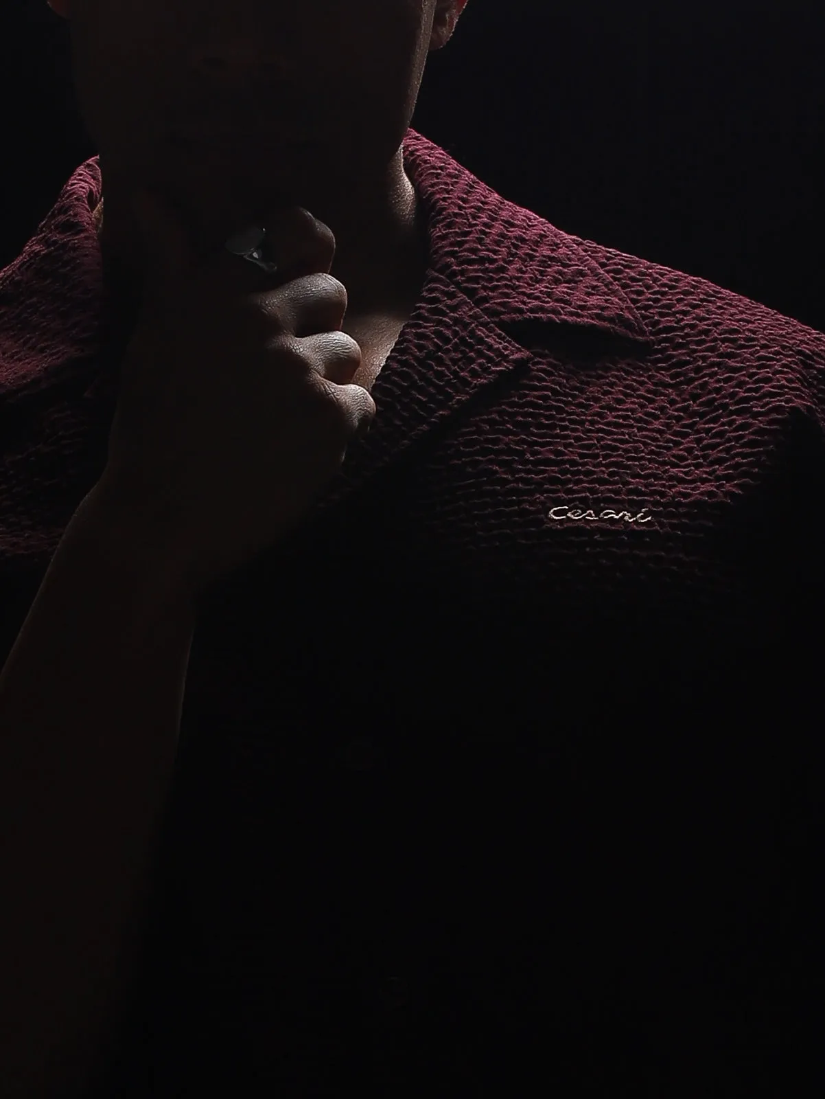 Rosewood Textured Cuban Shirt