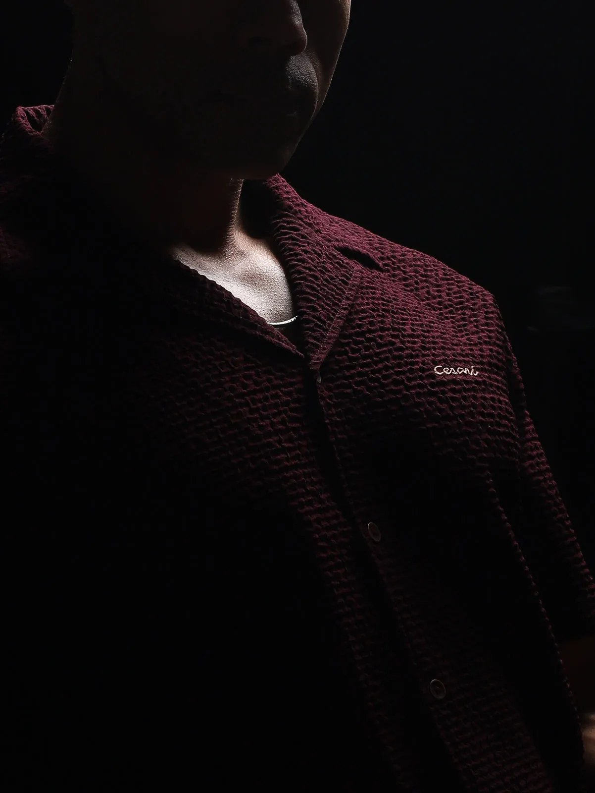 Rosewood Textured Cuban Shirt