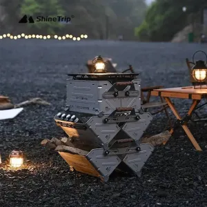 ShineTrip Outdoor Open Box Multifunctional Camping Storage Box Large Capacity Box Stackable Splicing  Camping Accessory ﻿