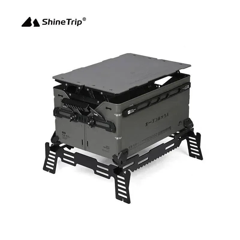 ShineTrip Outdoor Open Box Multifunctional Camping Storage Box Large Capacity Box Stackable Splicing  Camping Accessory ﻿
