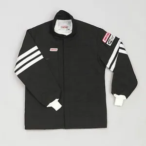 Simpson - 2 Layer Driving Jacket Large, Black Gabardine Nomex SFI-5