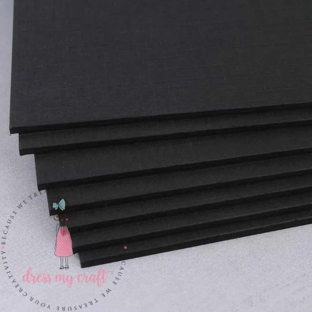 Smooth Black Chipboard - 1000 GSM
