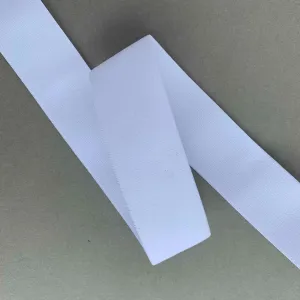 SMOOTH FLAT ELASTIC 30MM • White