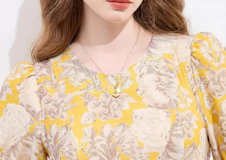 SMOOTH FLORAL MINI DRESS