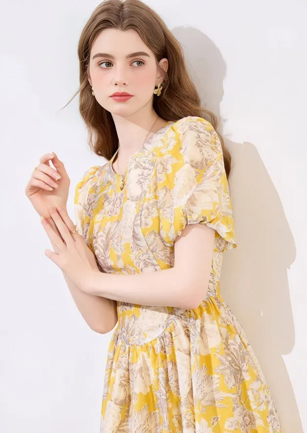 SMOOTH FLORAL MINI DRESS
