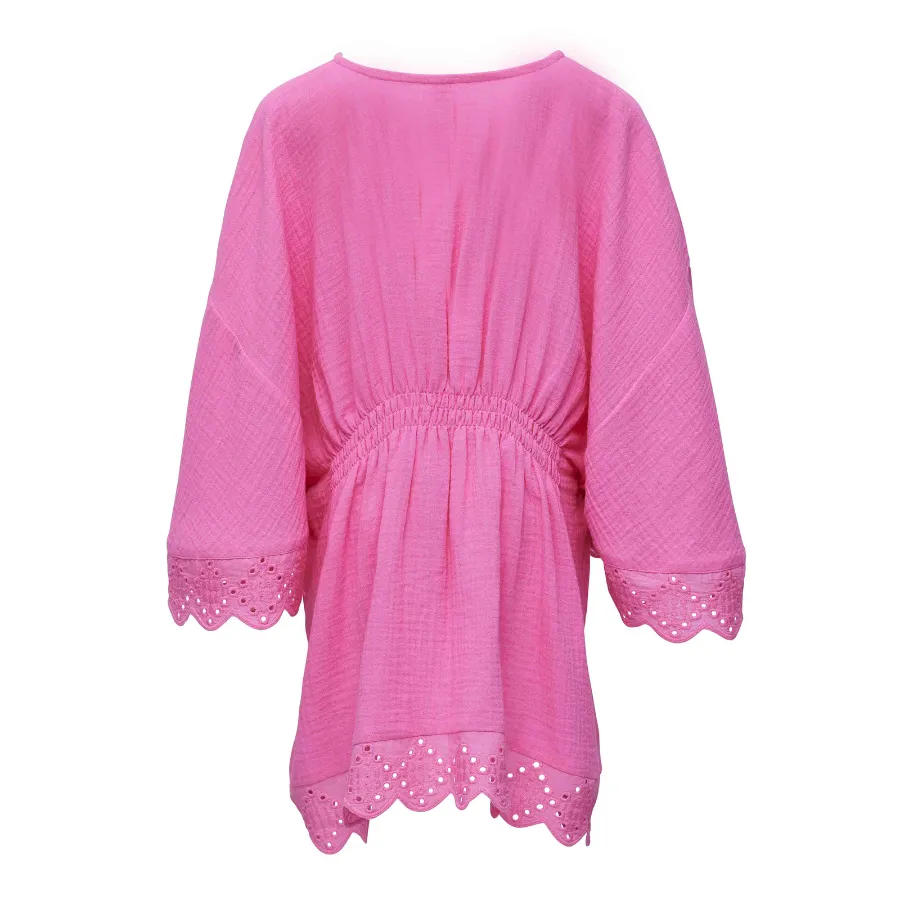 Snapper Rock Bubble Gum Beach Cover Up G11073 - Pink