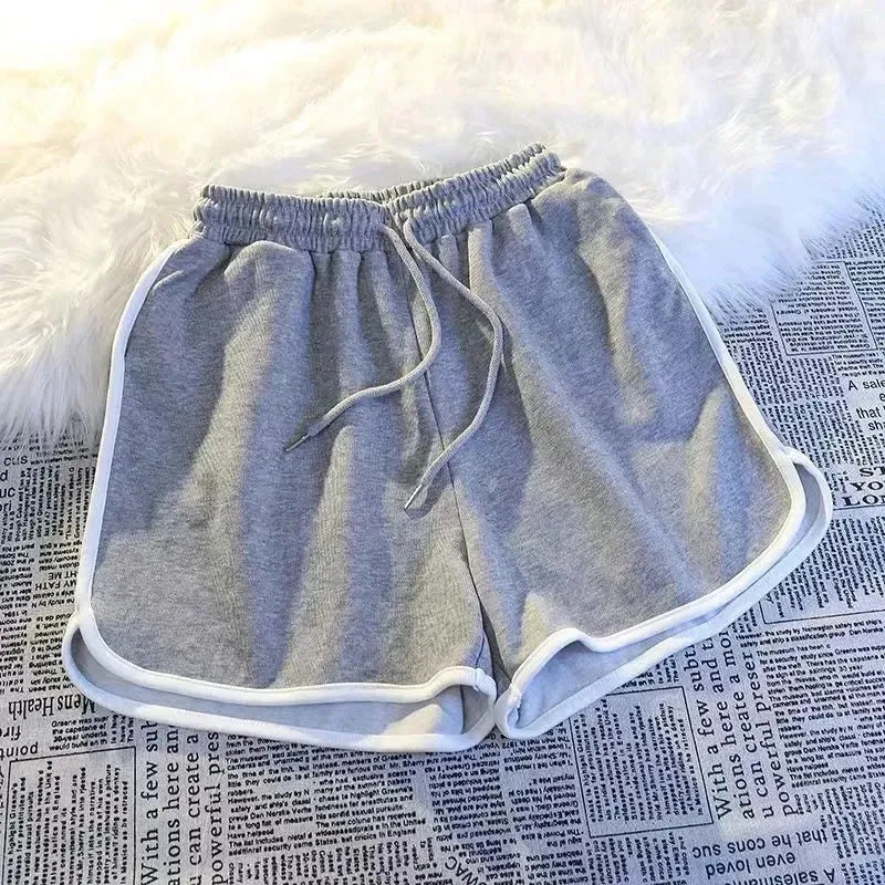 Striped Sports Shorts Women Korean Fashion Casual Mini Shorts