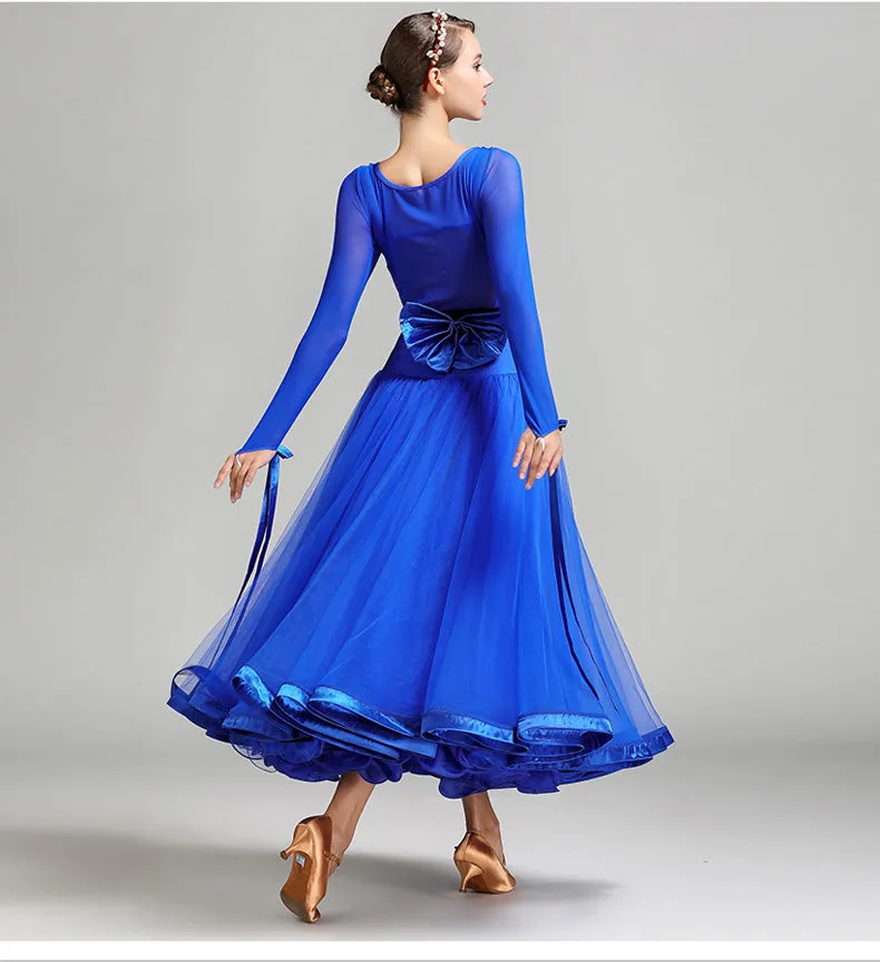 Sweetheart Neck w/ Mesh Ballroom Performance Dress