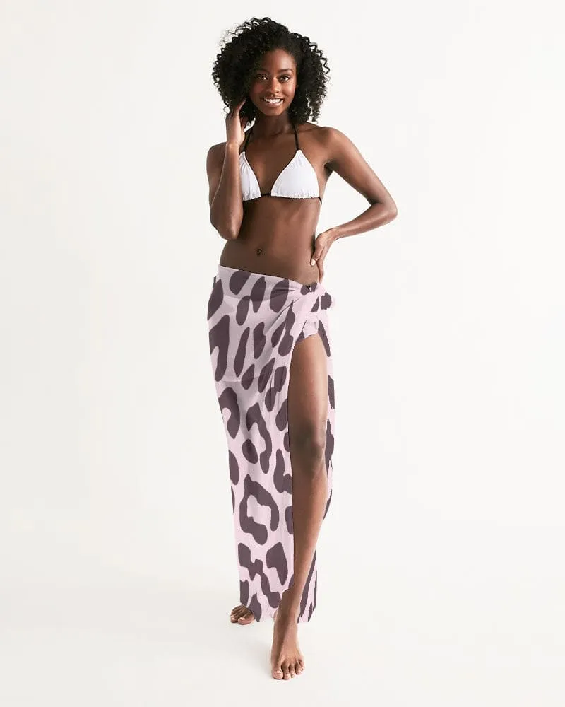 Swim Cover Up - Sarong / Pink Leopard Print