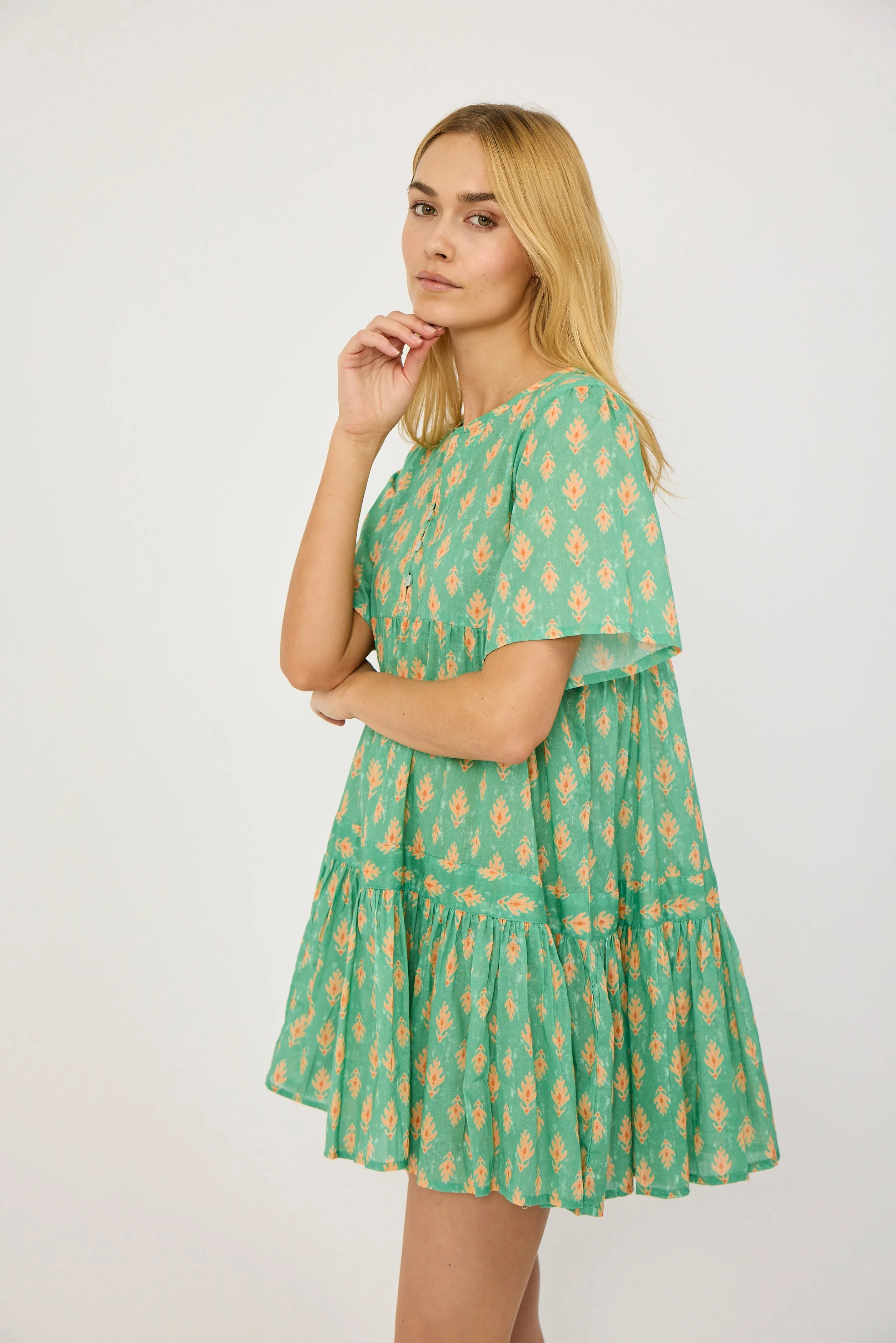 The Tiki Cover Up - Teal Coral