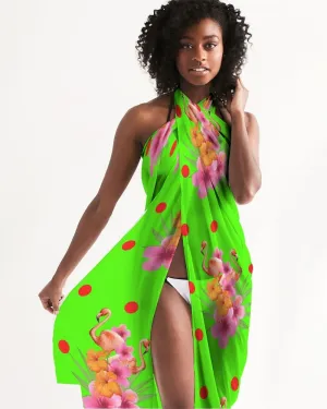 Tropical Green Swimsuit Cover-up