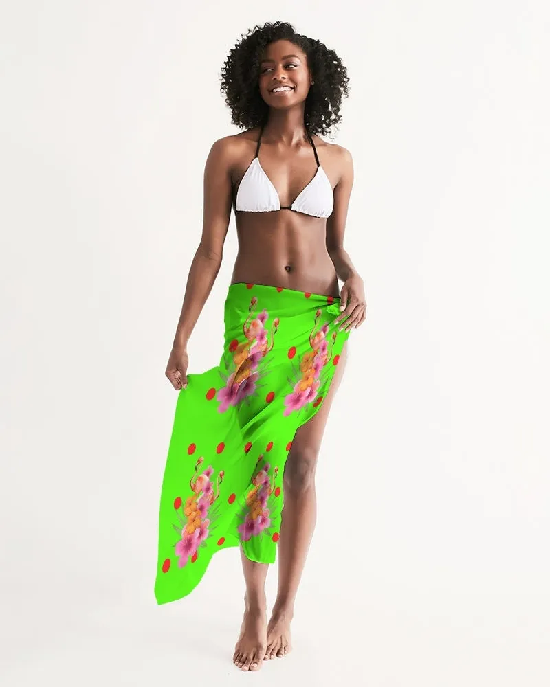 Tropical Green Swimsuit Cover-up