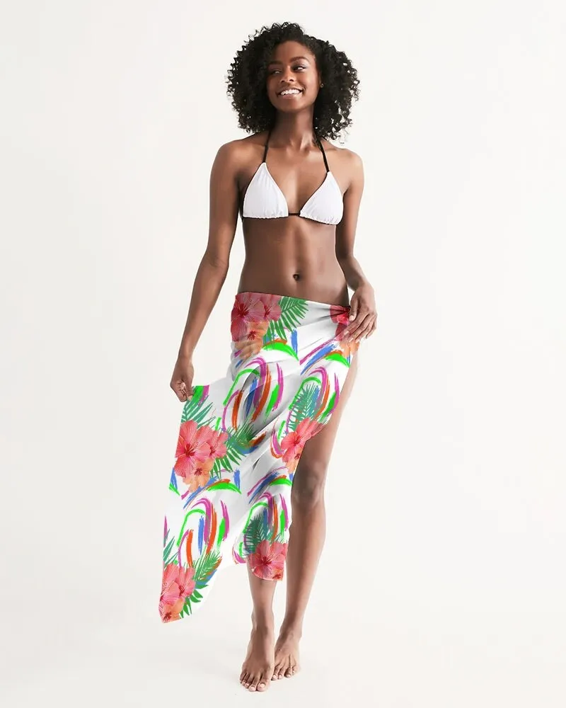 Tropical Hibiscus Swimsuit Cover-up