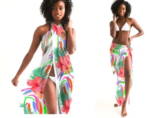Tropical Hibiscus Swimsuit Cover-up