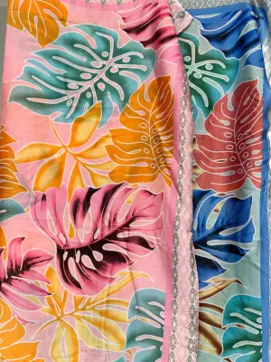 Tropical Print scarf/kimono