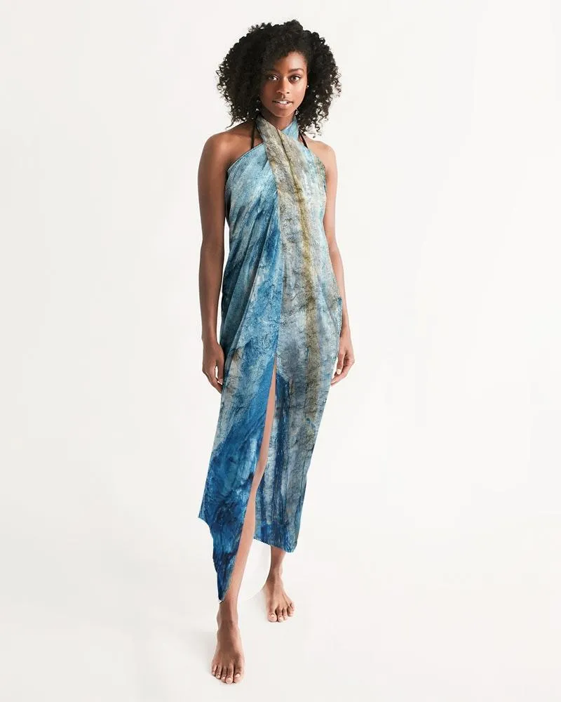 Uniquely You Sheer Blue Mountain Outdoor Landscape Swim Cover Up