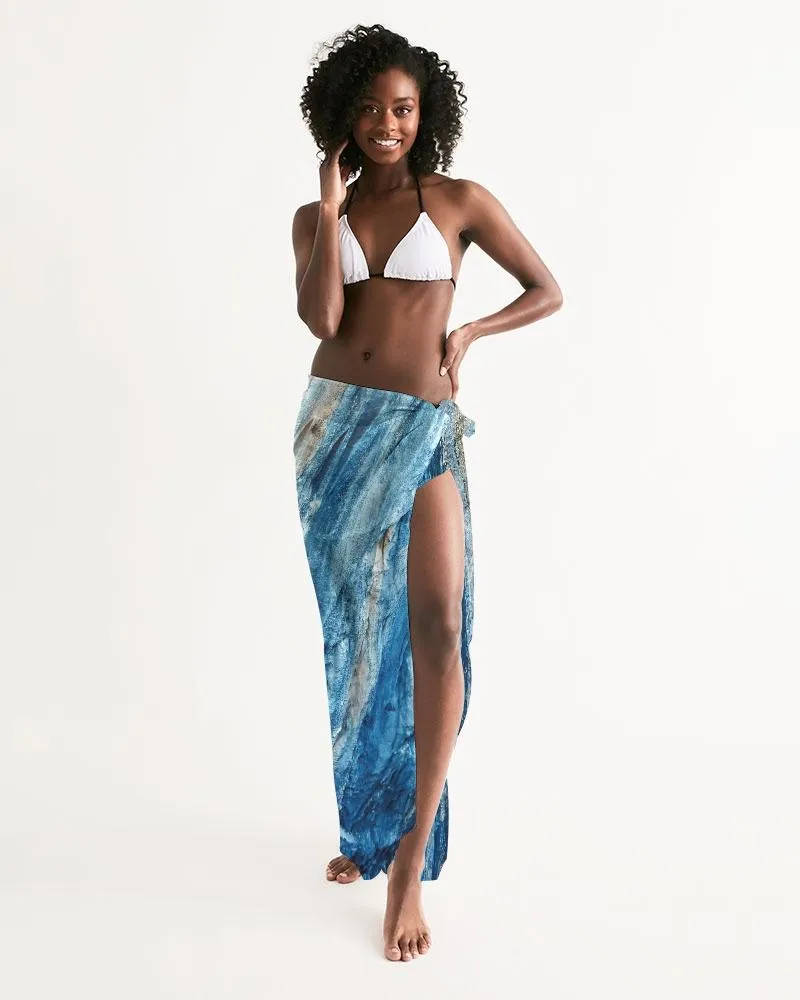 Uniquely You Sheer Blue Mountain Outdoor Landscape Swim Cover Up