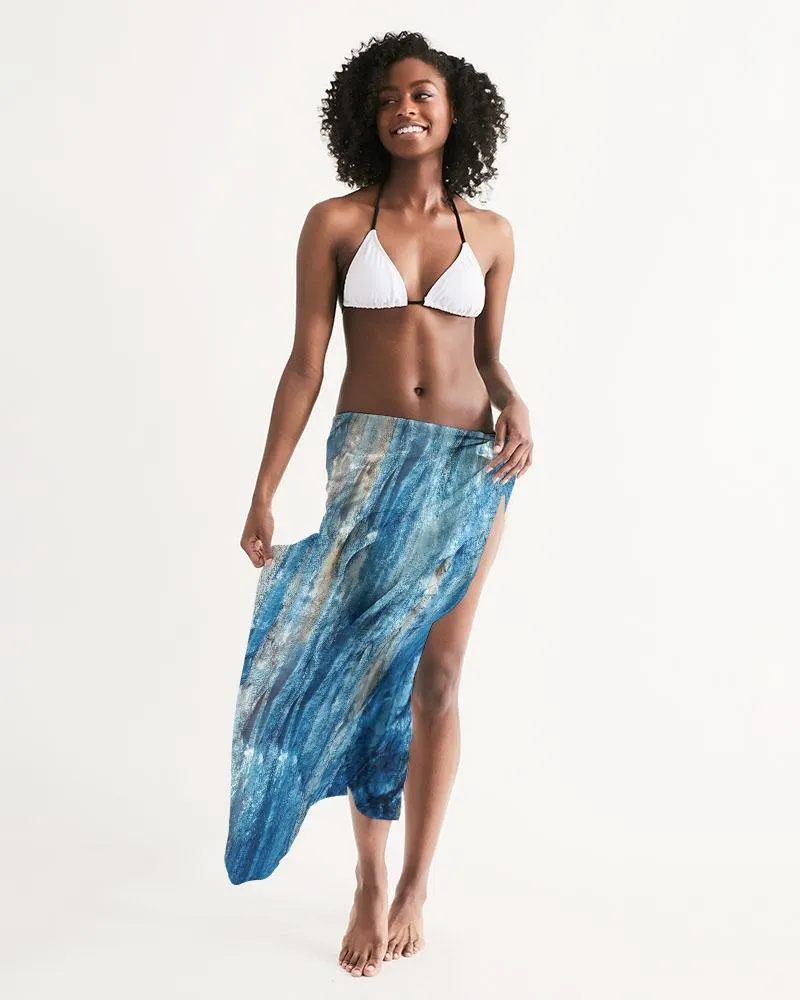 Uniquely You Sheer Blue Mountain Outdoor Landscape Swim Cover Up