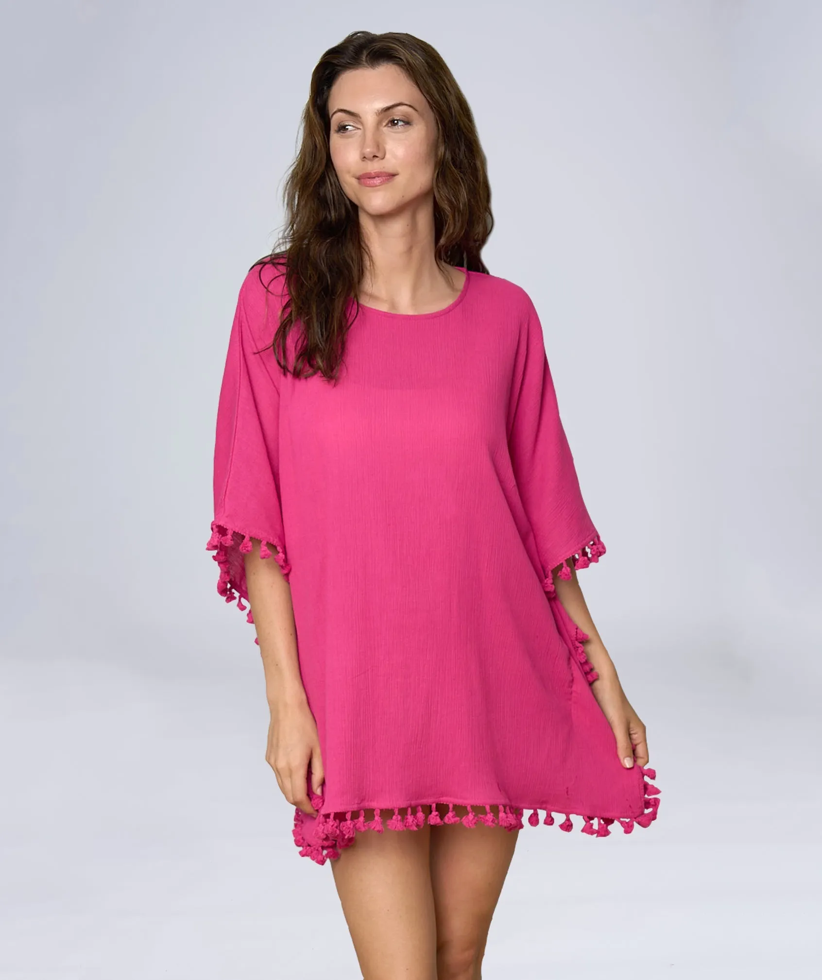Valencia  Coverup - Hot pink