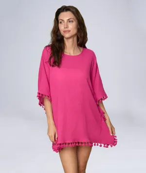 Valencia  Coverup - Hot pink