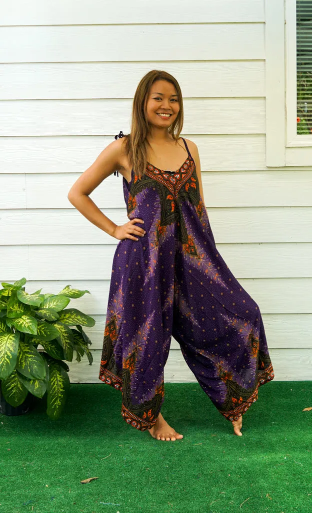 Velvet Peacock Boho Jumpsuit