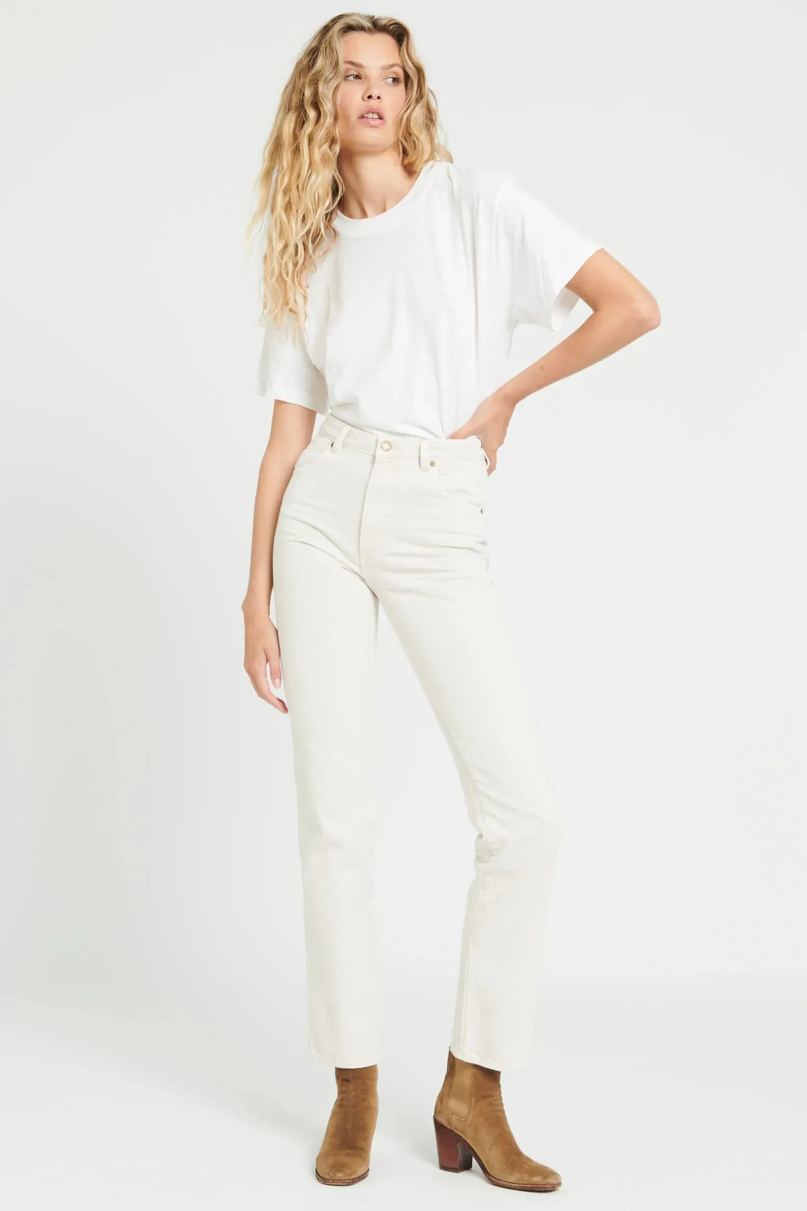Vintage White Tomboy Tee