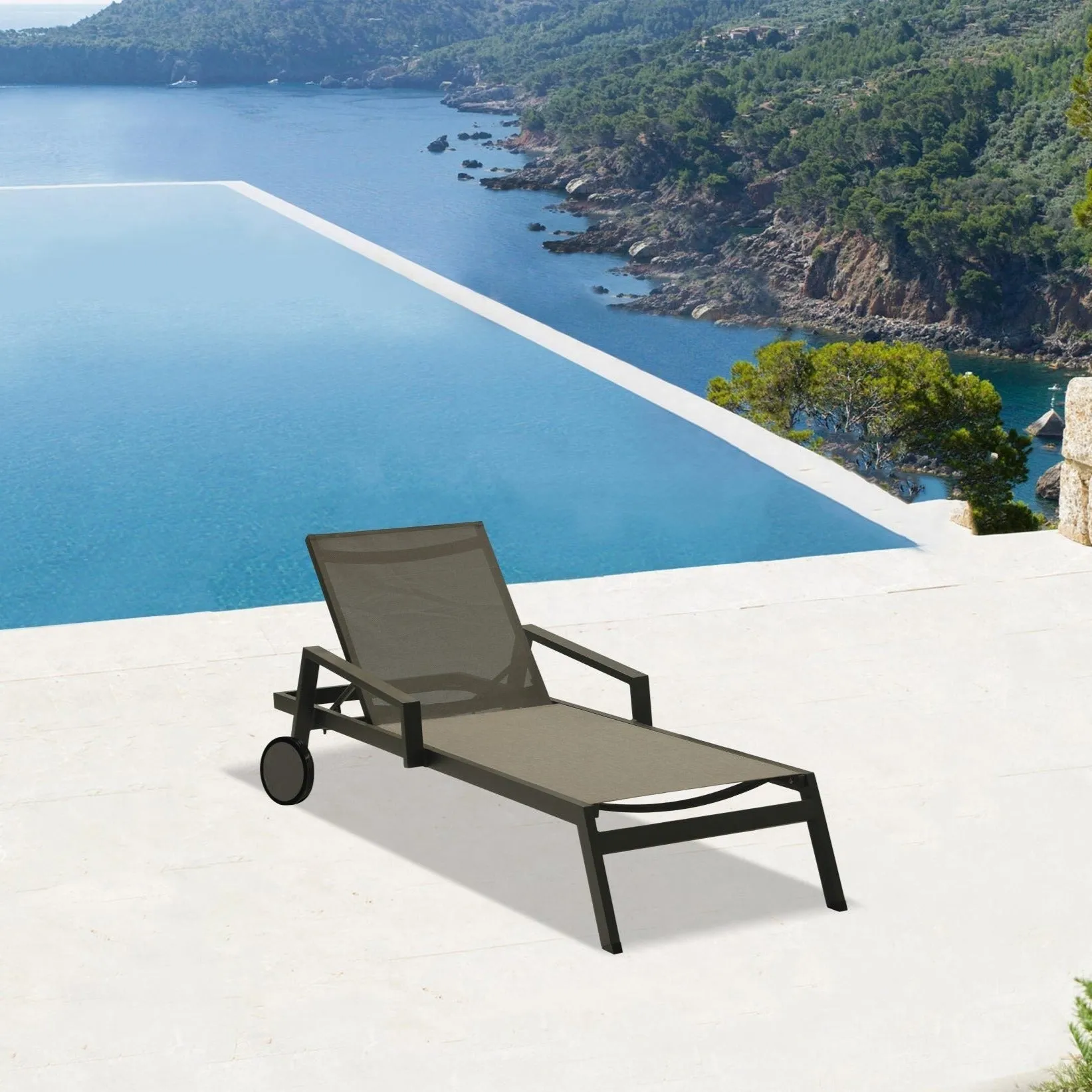 Whiteline Modern Living Bondi Outdoor Chaise CL1534