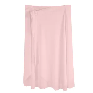 Womens Coral Swimsuit Cover Up Ruffle Tie Side Beach Sarong Wrap Maxi Skirt
