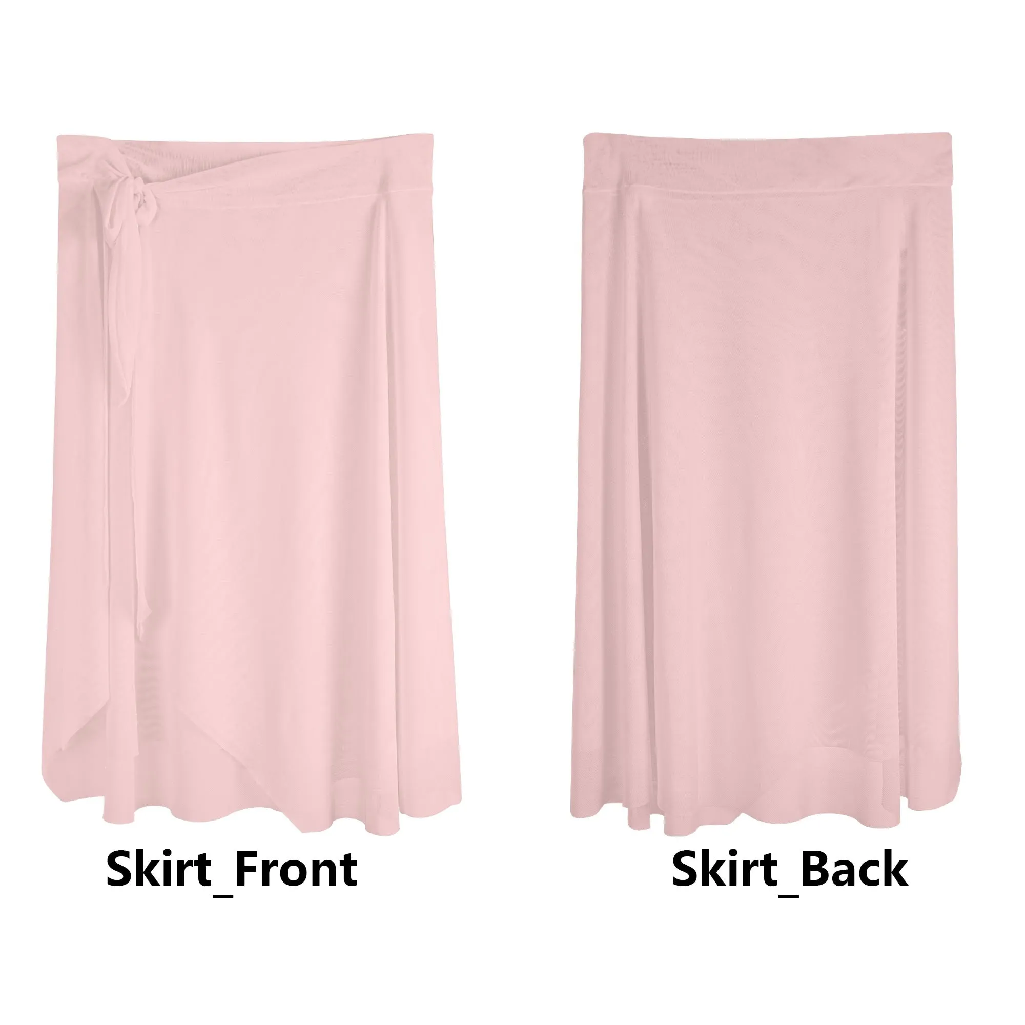 Womens Coral Swimsuit Cover Up Ruffle Tie Side Beach Sarong Wrap Maxi Skirt